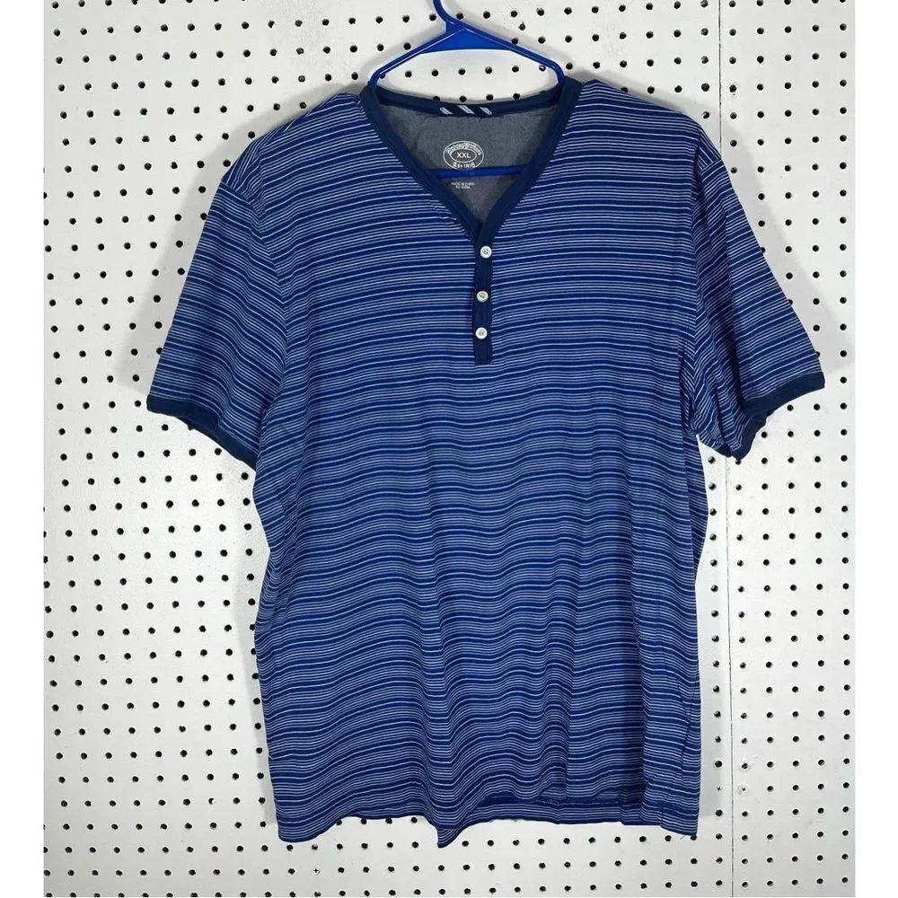 Brooks Brothers striped Henley shirt